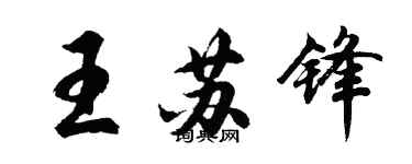 胡問遂王蘇鋒行書個性簽名怎么寫