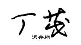 朱錫榮丁茂草書個性簽名怎么寫