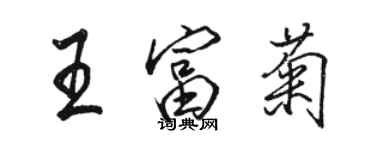 駱恆光王富菊行書個性簽名怎么寫