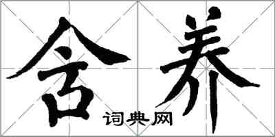 翁闓運含養楷書怎么寫