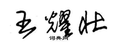 朱錫榮王耀壯草書個性簽名怎么寫