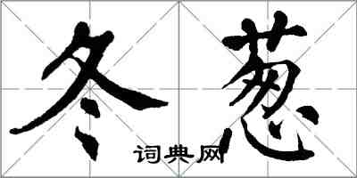 翁闓運冬蔥楷書怎么寫