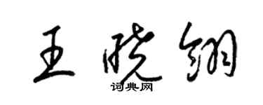 梁錦英王曉翎草書個性簽名怎么寫