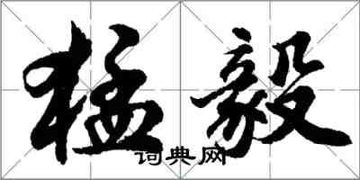 胡問遂猛毅行書怎么寫