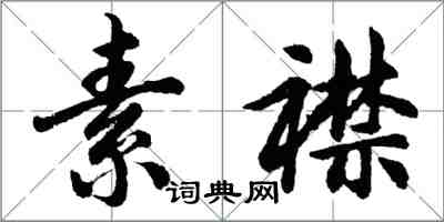 胡問遂素襟行書怎么寫