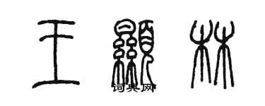 陳墨王顯林篆書個性簽名怎么寫