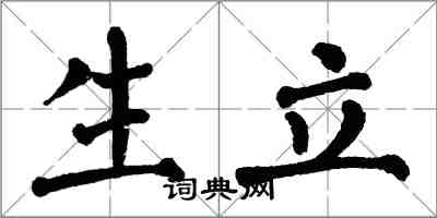 翁闓運生立楷書怎么寫