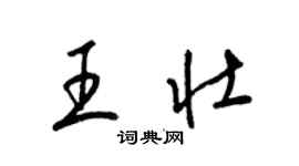 梁錦英王壯草書個性簽名怎么寫