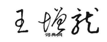 駱恆光王增龍草書個性簽名怎么寫