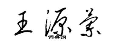 梁錦英王源蘭草書個性簽名怎么寫