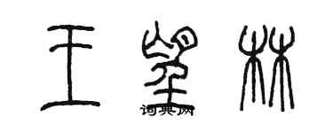 陳墨王望林篆書個性簽名怎么寫