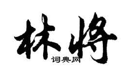 胡問遂林將行書個性簽名怎么寫
