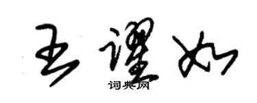 朱錫榮王躍如草書個性簽名怎么寫