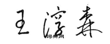 駱恆光王淳森草書個性簽名怎么寫