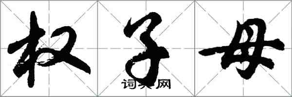 胡問遂權子母行書怎么寫