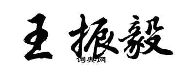 胡問遂王振毅行書個性簽名怎么寫