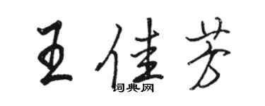 駱恆光王佳芳行書個性簽名怎么寫