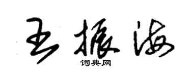 朱錫榮王振海草書個性簽名怎么寫