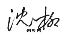 駱恆光沈柳草書個性簽名怎么寫