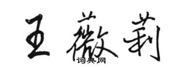 駱恆光王薇莉行書個性簽名怎么寫