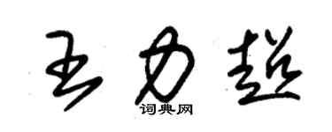 朱錫榮王力超草書個性簽名怎么寫