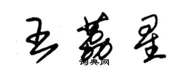 朱錫榮王荔星草書個性簽名怎么寫