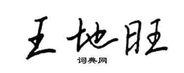 王正良王地旺行書個性簽名怎么寫