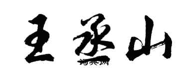 胡問遂王丞山行書個性簽名怎么寫