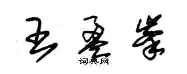 朱錫榮王盈峰草書個性簽名怎么寫