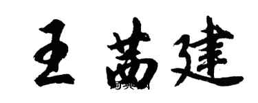 胡問遂王茜建行書個性簽名怎么寫