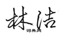 駱恆光林潔行書個性簽名怎么寫