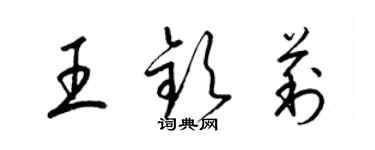 梁錦英王欽莉草書個性簽名怎么寫