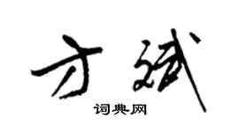 梁錦英方斌草書個性簽名怎么寫