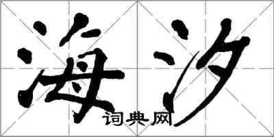 翁闓運海汐楷書怎么寫