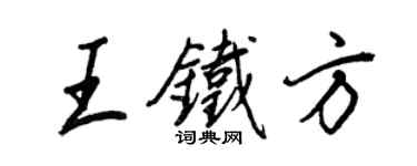 王正良王鐵方行書個性簽名怎么寫