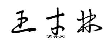 曾慶福王才林草書個性簽名怎么寫