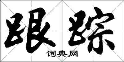 胡問遂跟蹤行書怎么寫