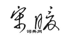 駱恆光宋暖草書個性簽名怎么寫