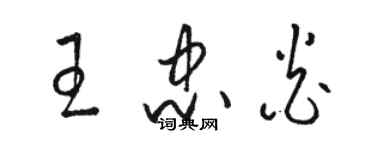 駱恆光王忠炎草書個性簽名怎么寫