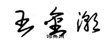 朱錫榮王金潮草書個性簽名怎么寫