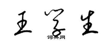 梁錦英王學生草書個性簽名怎么寫