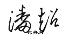 駱恆光潘超草書個性簽名怎么寫