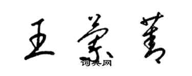 梁錦英王蘭菁草書個性簽名怎么寫