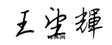 王正良王望輝行書個性簽名怎么寫