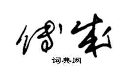 朱錫榮傅成草書個性簽名怎么寫