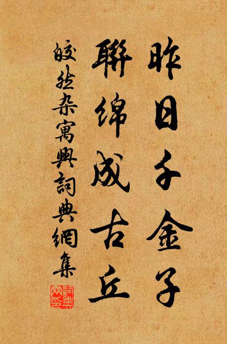 功名姑付未來劫，詩酒何孤見在身 詩詞名句