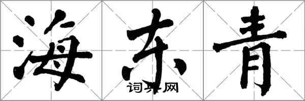 翁闓運海東青楷書怎么寫