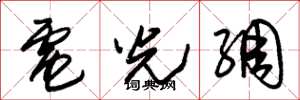 朱錫榮電光綢草書怎么寫