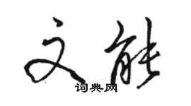 駱恆光文能行書個性簽名怎么寫