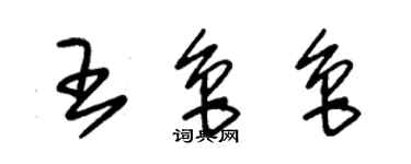 朱錫榮王魯魯草書個性簽名怎么寫